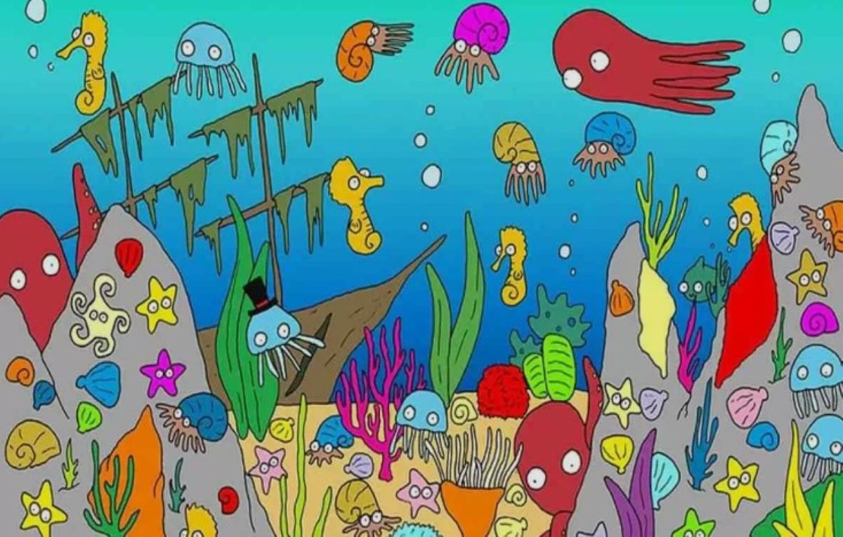 Οπτική ψευδαίσθηση: Μόνο το 1% των ανθρώπων μπορεί να βρει το πράσινο ψάρι σε 10 δευτερόλεπτα