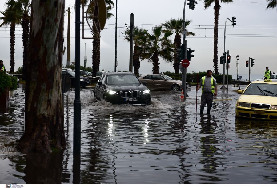 βροχή κίνηση πλημμύρα