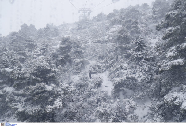 κακοκαιρία- Πάρνηθα