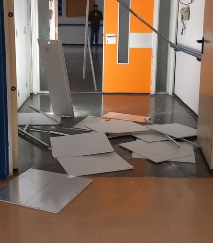 Πάτρα: Κατέρρευσε τμήμα οροφής στο νοσοκομείο Ρίου