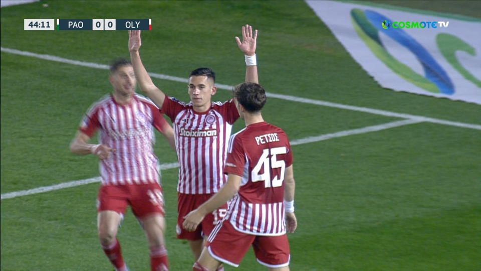 Live Παναθηναϊκός – Ολυμπιακός 0-1 (ημ.): Δείτε το γκολ του Αλεξανδρόπουλου