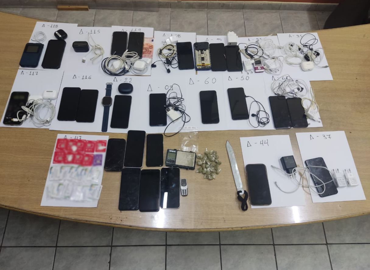 Φυλακές Κορυδαλλού: Έφοδος σε 45 κελιά – Κατασχέθηκαν ναρκωτικά, κινητά, smartwatch και ρούτερ