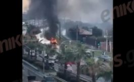 Φωτιά αυτοκίνητο Ποσειδώνος