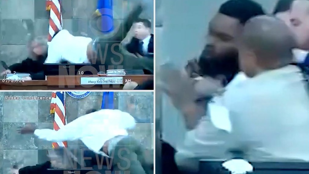 Βίντεο: Κατάδικος επιτέθηκε σε δικαστή όταν εκείνη ανακοίνωσε την ποινή του