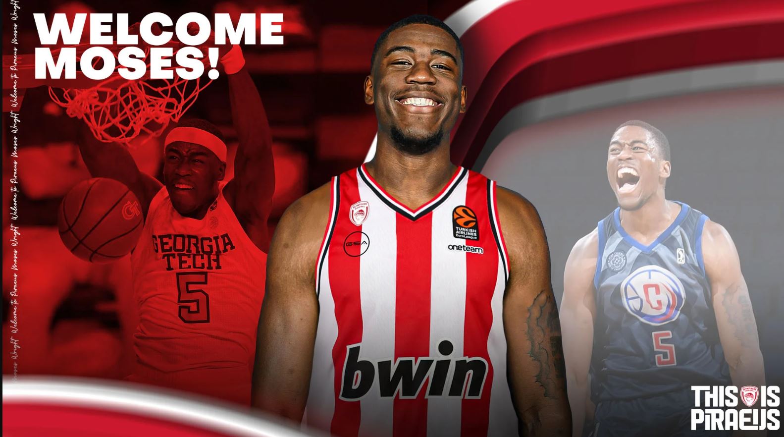 Ολυμπιακός: «Έδεσε» στο Λιμάνι ο Ράιτ έως το καλοκαίρι του 2025