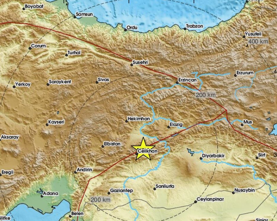 Ισχυρός σεισμός στην Τουρκία