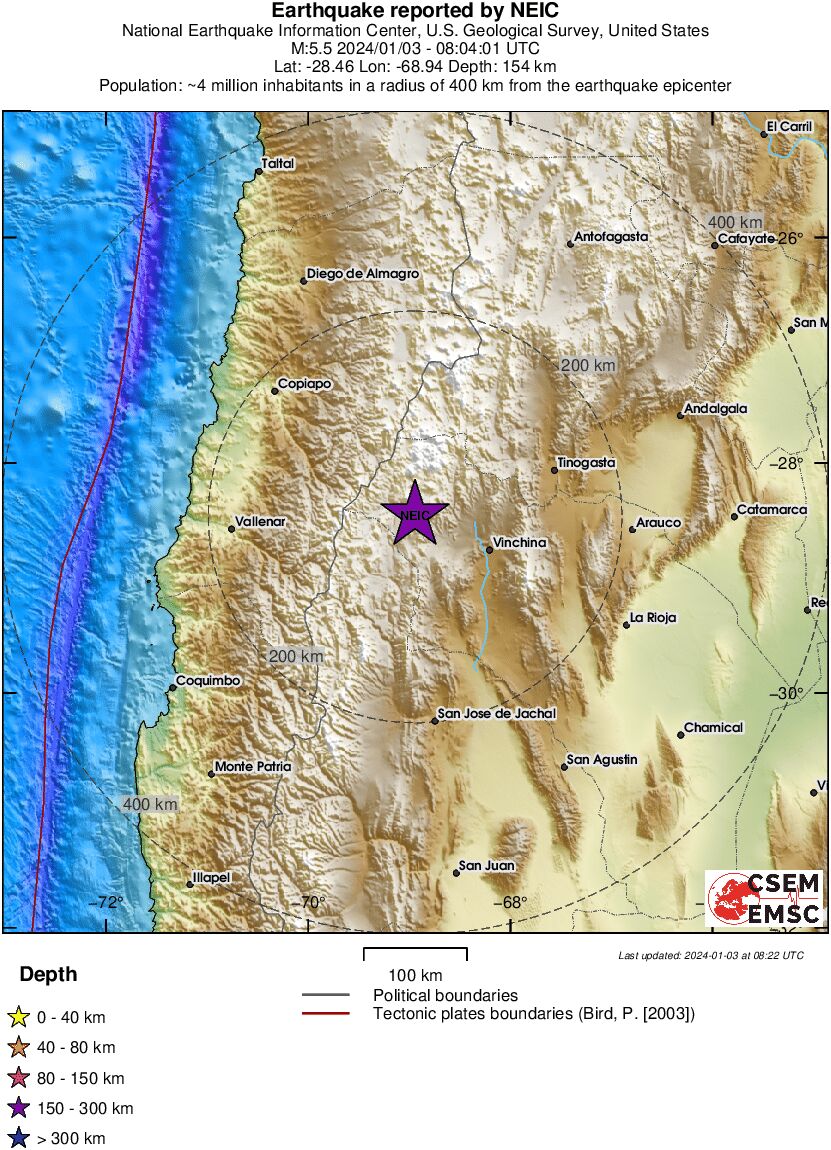 σεισμός Αργεντινή