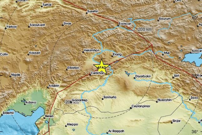 Σεισμός 4,5 Ρίχτερ στην Τουρκία