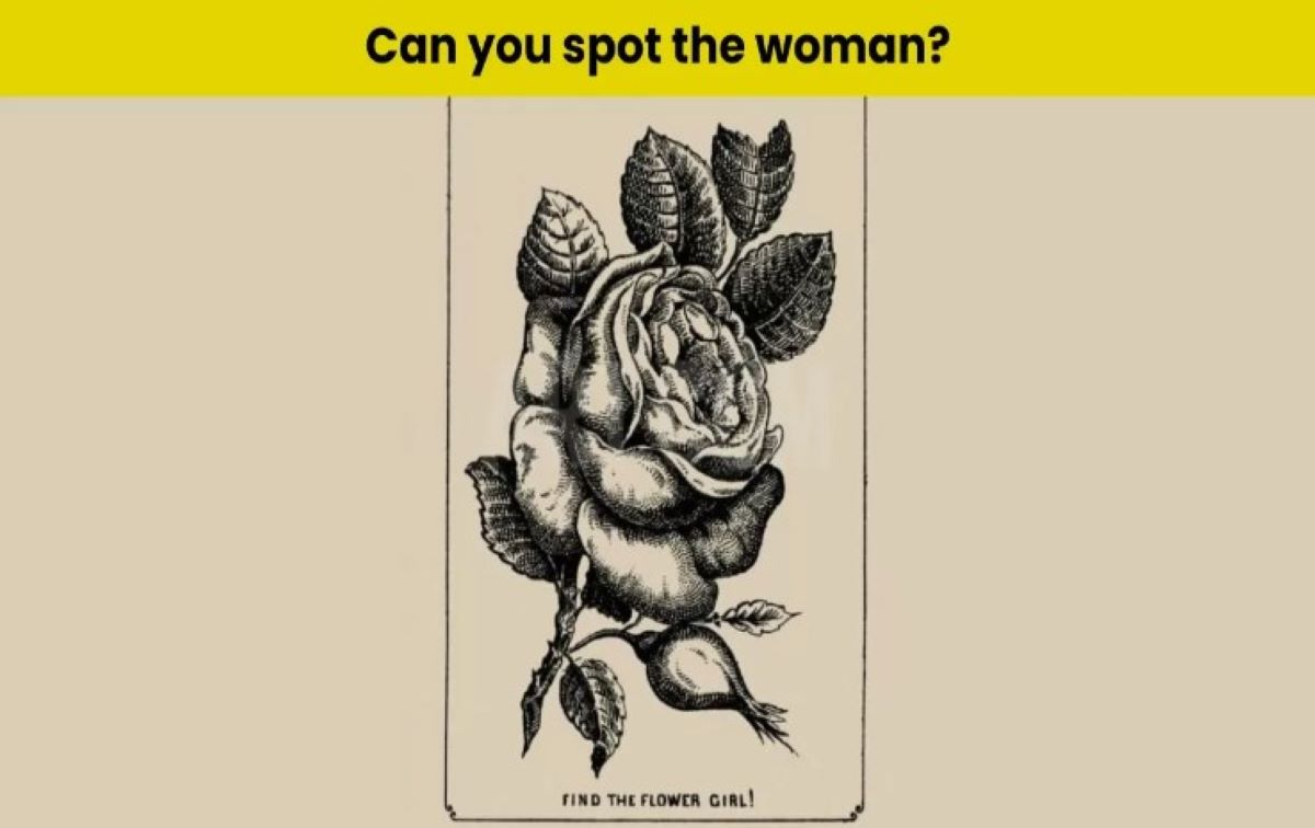Οπτική ψευδαίσθηση: Μπορείτε να βρείτε την γυναίκα που κρύβεται στο τριαντάφυλλο σε 6 δευτερόλεπτα