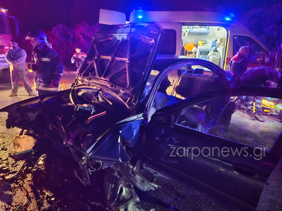 Χανιά: Τραγωδία με δύο νεκρούς σε σφοδρό τροχαίο στην εθνική – ΦΩΤΟ