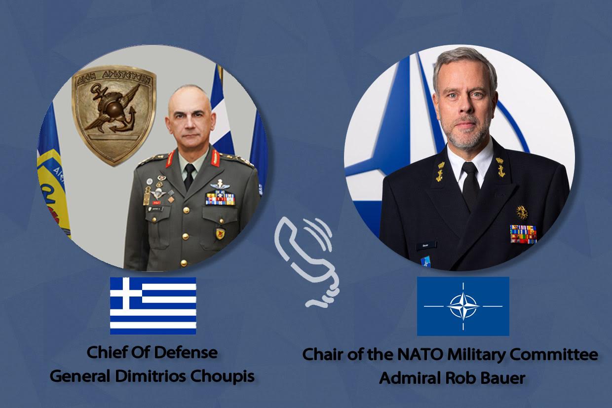 Επικοινωνία του Αρχηγού ΓΕΕΘΑ με τον Πρόεδρο της Στρατιωτικής Επιτροπής του ΝΑΤΟ