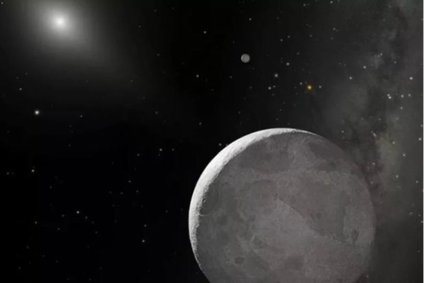 Μια καλλιτεχνική απεικόνιση της Έριδας από τη NASA. Τα ίχνη μεθανίου που βρέθηκαν στην επιφάνεια της Έριδας και του Makemake υποδεικνύουν ότι μπορεί να έχουν γεωθερμική δραστηριότητα βαθιά στο εσωτερικό τους.