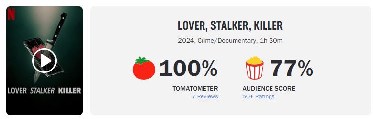 Lover Stalker Killer Netflix Rotten Tomatoes
