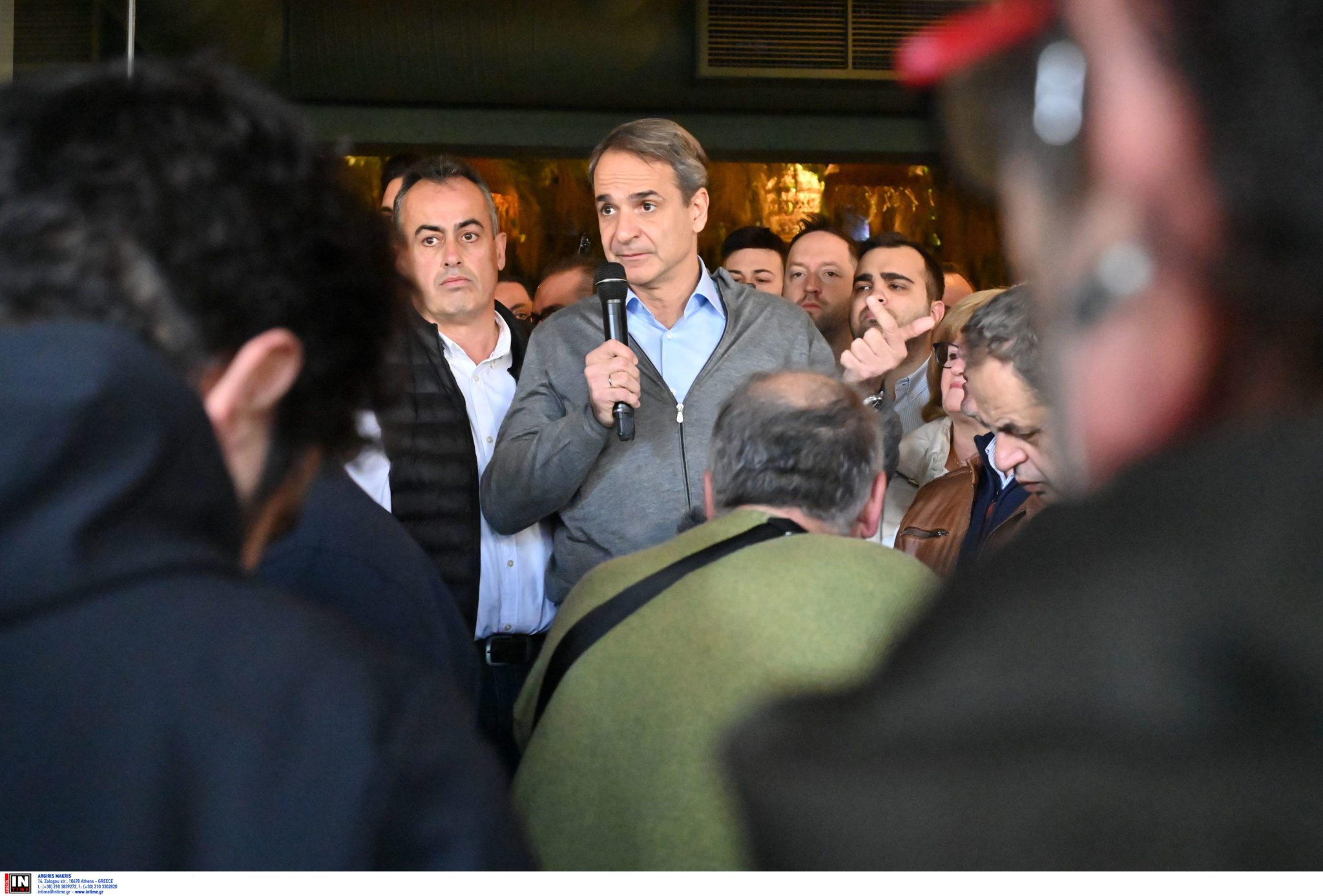 Στο Χαϊδάρι ο Κυριάκος Μητσοτάκης