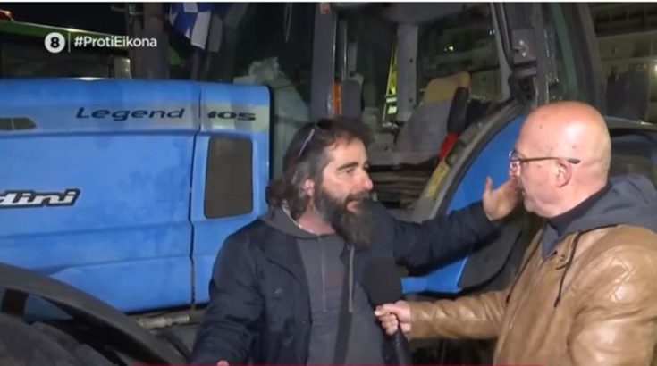 Οργισμένος αγρότης στο Σύνταγμα