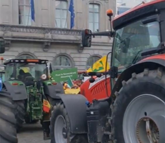 Κινητοποιήσεις αγροτών στις Βρυξέλλες