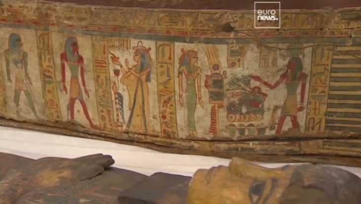 Λεπτομέρεια από την ξύλινη σαρκοφάγο στην Μαδρίτη