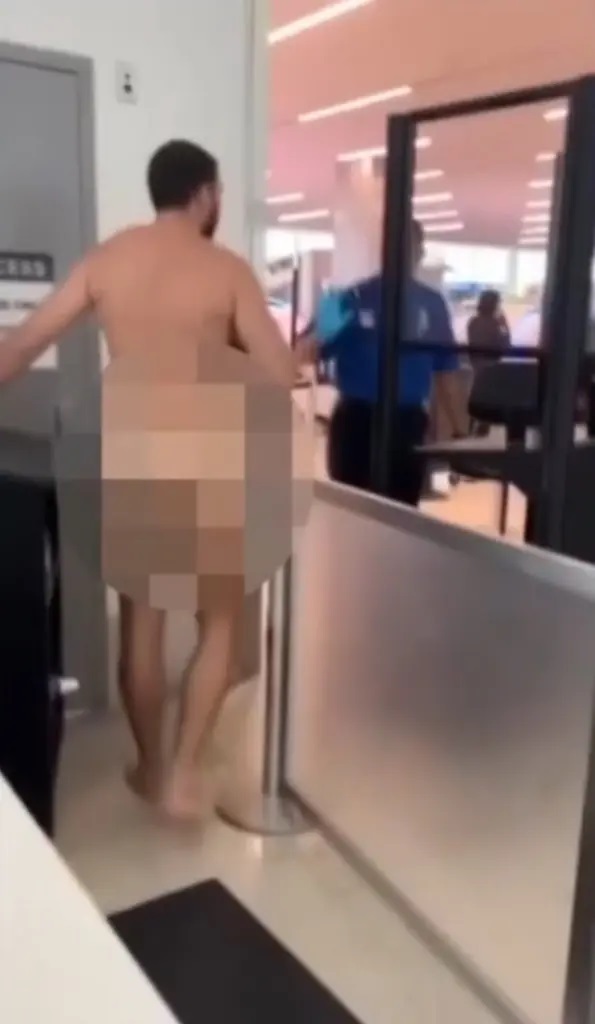 Φλόριντα αεροδρόμιο γυμνός άνδρας