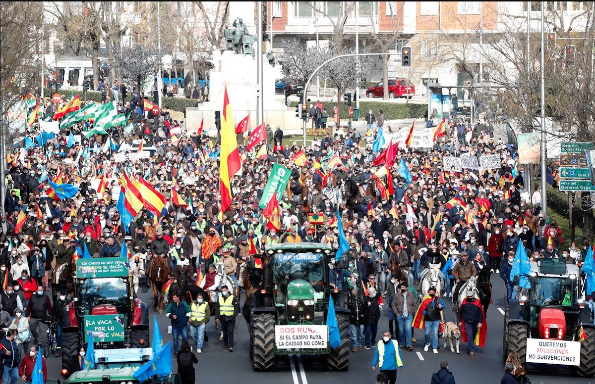 Ιταλία- Ισπανία: Μεγαλειώδεις οι αγροτικές κινητοποιήσεις αλλά με «απογοητεύσεις»