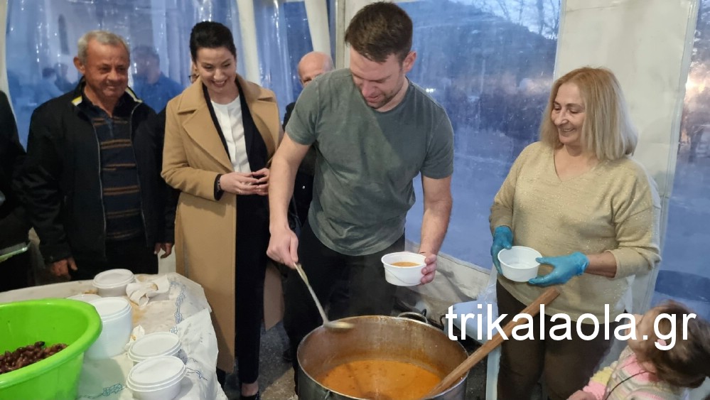 Κασσελάκης: Τίμησε την τρικαλινή φασολάδα και συναντήθηκε με τους αγρότες – ΦΩΤΟ