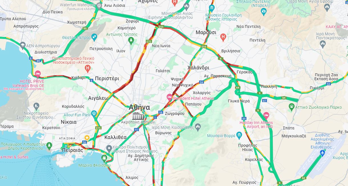 Κίνηση: Το αδιαχώρητο σε Κηφισό και Κηφισίας – Δείτε LIVE πού υπάρχει μποτιλιάρισμα