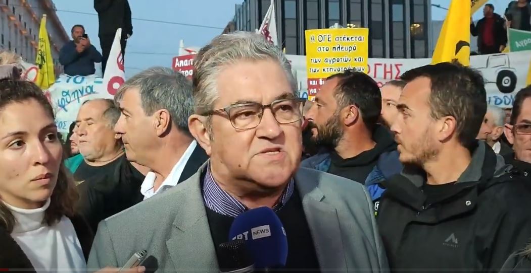 Κουτσούμπας από Σύνταγμα: Ο αγώνας των αγροτών είναι δίκαιος, όλη η Ελλάδα είναι στο πλευρό τους