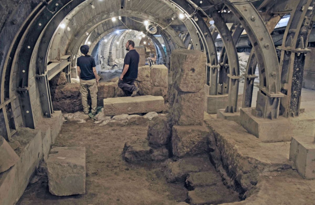 Οι ανασκαφές της Οδού Προσκυνήματος στην πόλη του Δαβίδ. 
