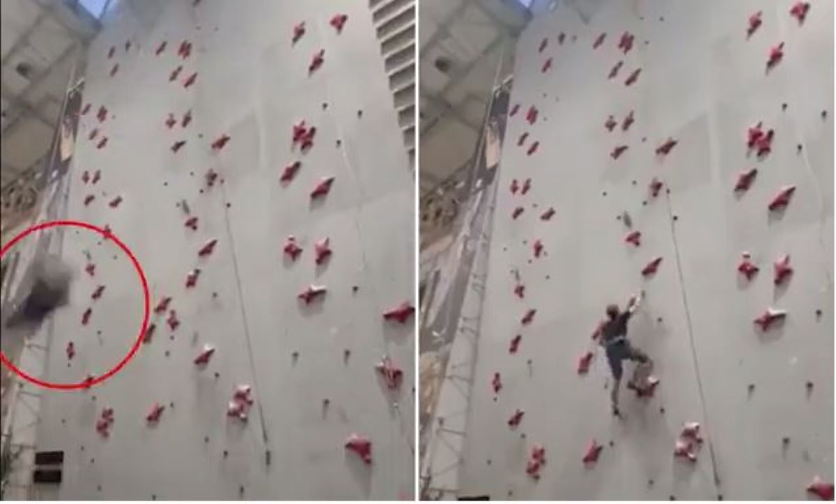 Πολωνία: Αθλητής αναρρίχησης χάνει την ισορροπία του και πέφτει στο κενό – Βίντεο από την πτώση