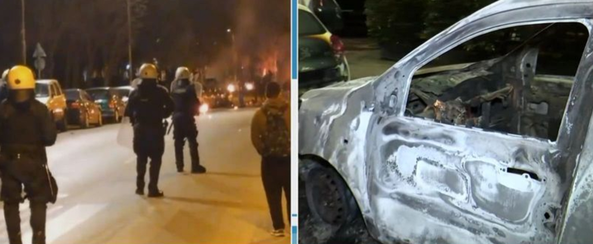 Ζωγράφου: Επεισόδια με μολότοφ και καμένα αυτοκίνητα στην Πανεπιστημίουπολη