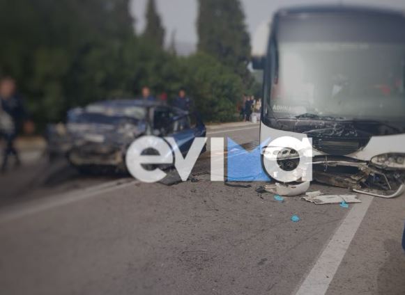 Τροχαίο δυστύχημα στην Εύβοια – Ένας νεκρός από σύγκρουση αυτοκινήτου με λεωφορείο του ΚΤΕΛ