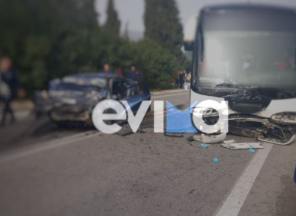 Τροχαίο δυστύχημα στην Εύβοια – Ένας νεκρός από σύγκρουση αυτοκινήτου με λεωφορείο του ΚΤΕΛ