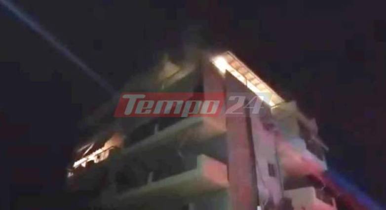 Πάτρα: Μεγάλη κινητοποίηση για φωτιά σε διαμέρισμα – Τρία άτομα στο νοσοκομείο – ΒΙΝΤΕΟ