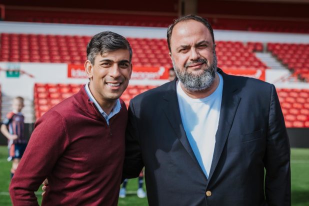 Βαγγέλης Μαρινάκης Ρίσι Σούνακ