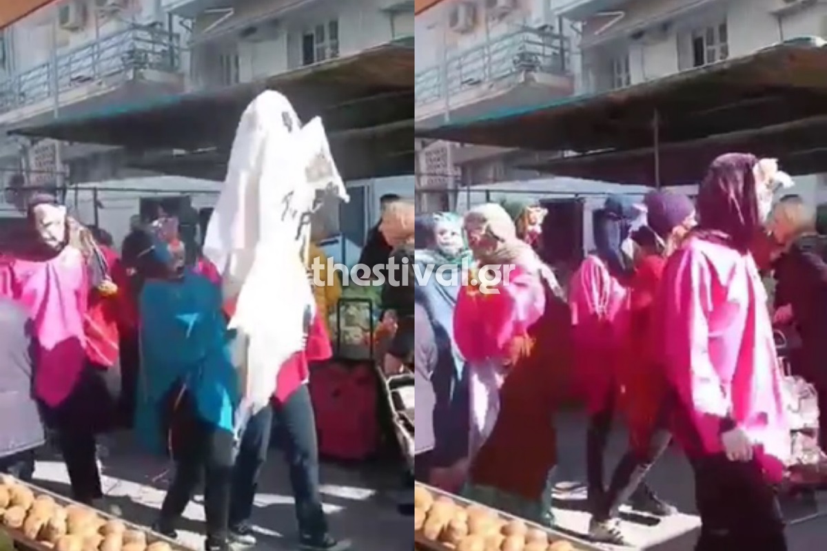 Θεσσαλονίκη: Μασκαράδες άρπαξαν λάδια από σούπερ μάρκετ και τα μοίρασαν σε πολίτες – ΒΙΝΤΕΟ