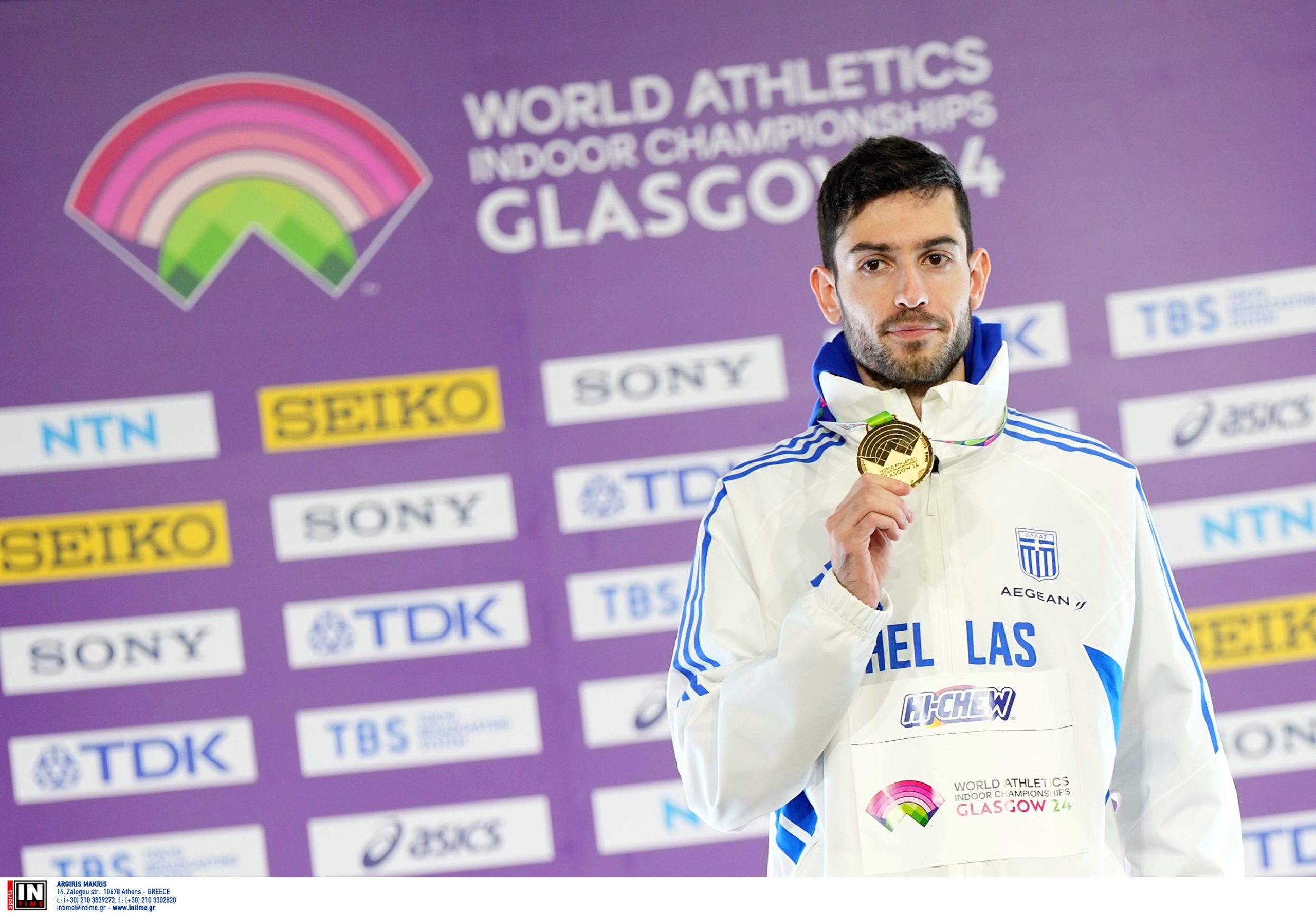 Μίλτος Τεντόγλου απονομή χρυσού μεταλλίου