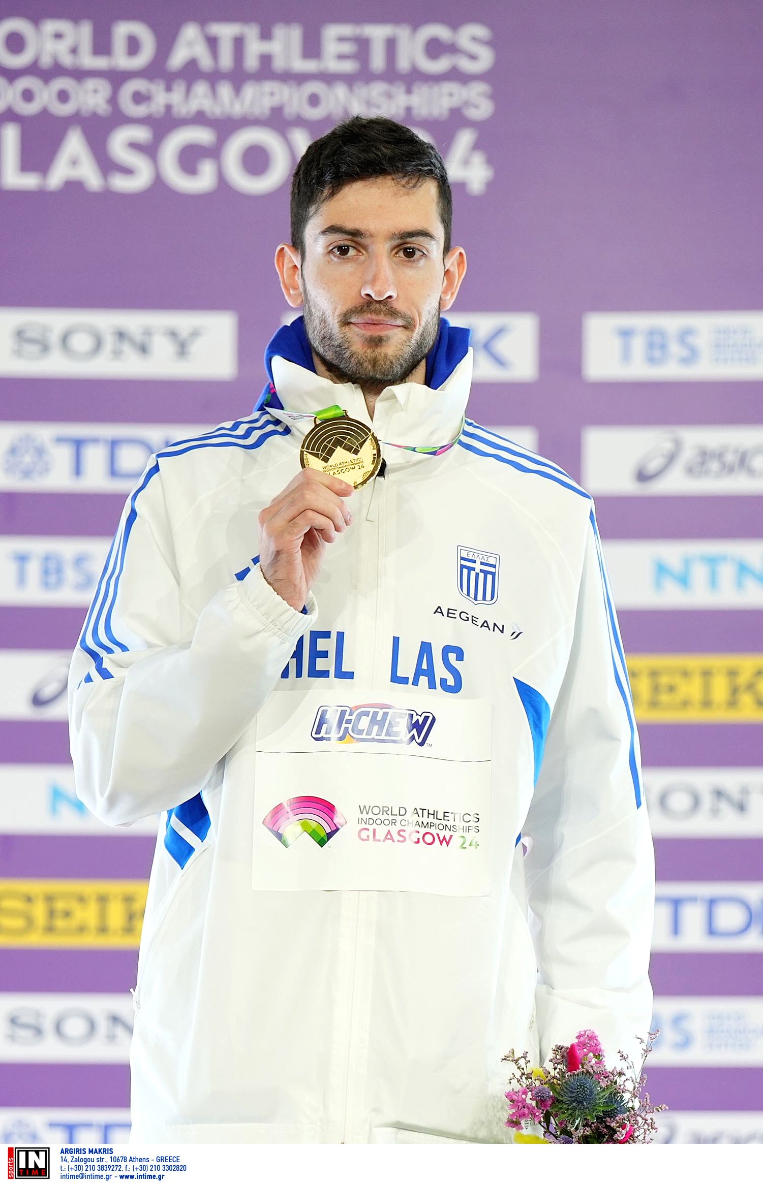 Μίλτος Τεντόγλου απονομή χρυσού μεταλλίου