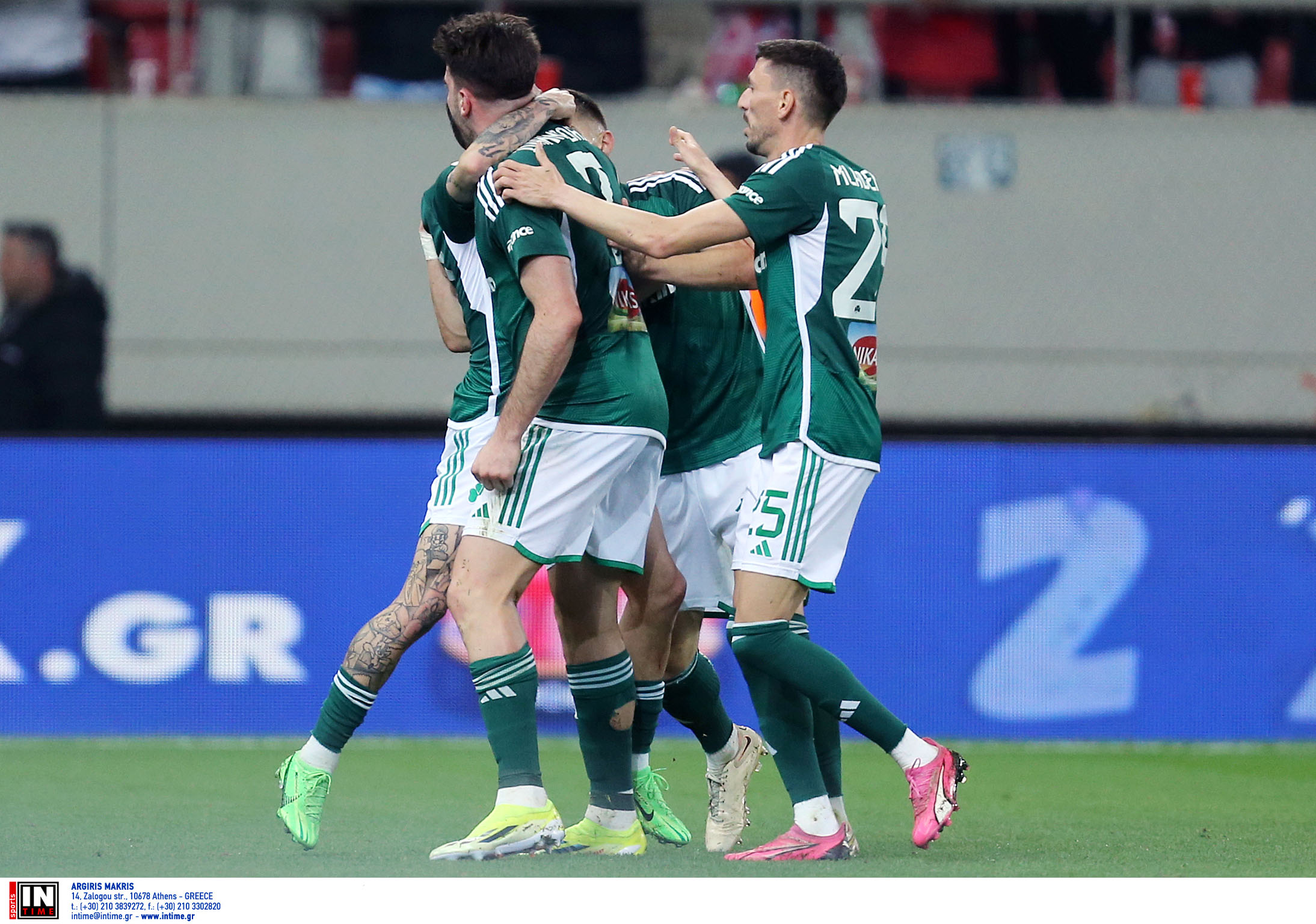 Ολυμπιακός – Παναθηναϊκός 1-3: «Διπλό» για τους πράσινους με ανατροπή στο «Καραϊσκάκης»