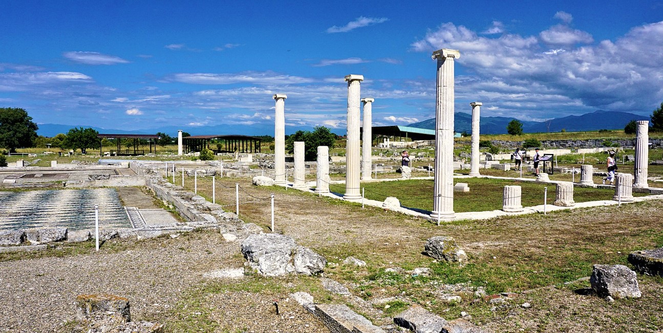 Ο αρχαιολογικός χώρος την Πέλλα τόπο γέννησης του Μεγάλου Αλεξάνδρου.