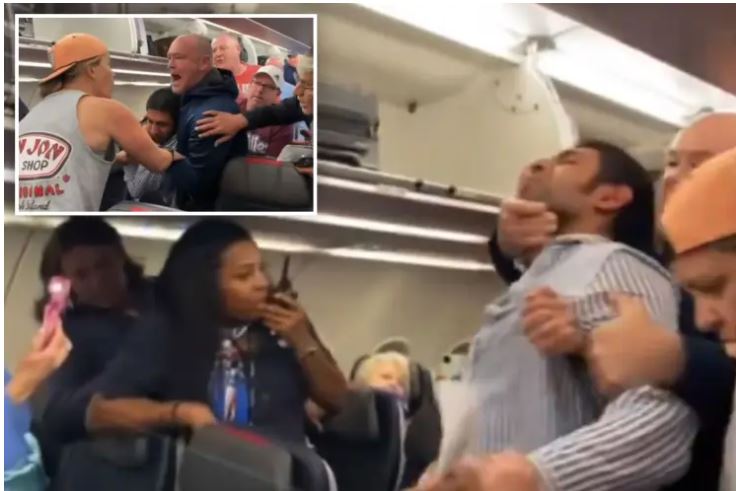 Πανδαιμόνιο σε πτήση: Βίντεο από άγριο καβγά λίγο πριν από την απογείωση