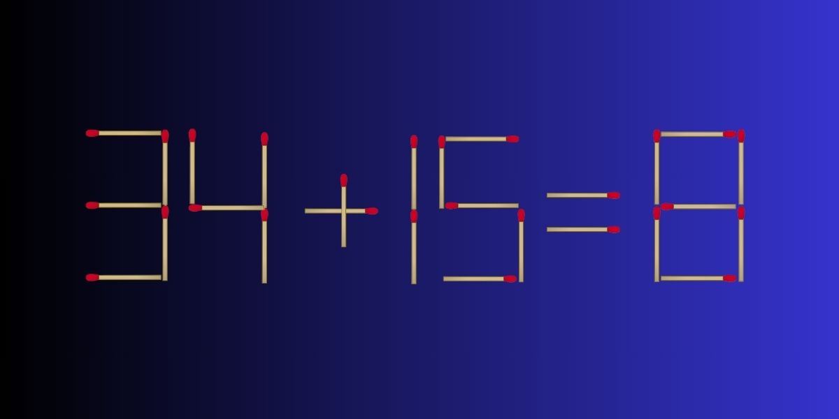 Τεστ IQ μόνο για ιδιοφυΐες: Μετακινήστε 2 σπίρτα για να είναι σωστή η ισότητα - Έχετε 25 δευτερόλεπτα