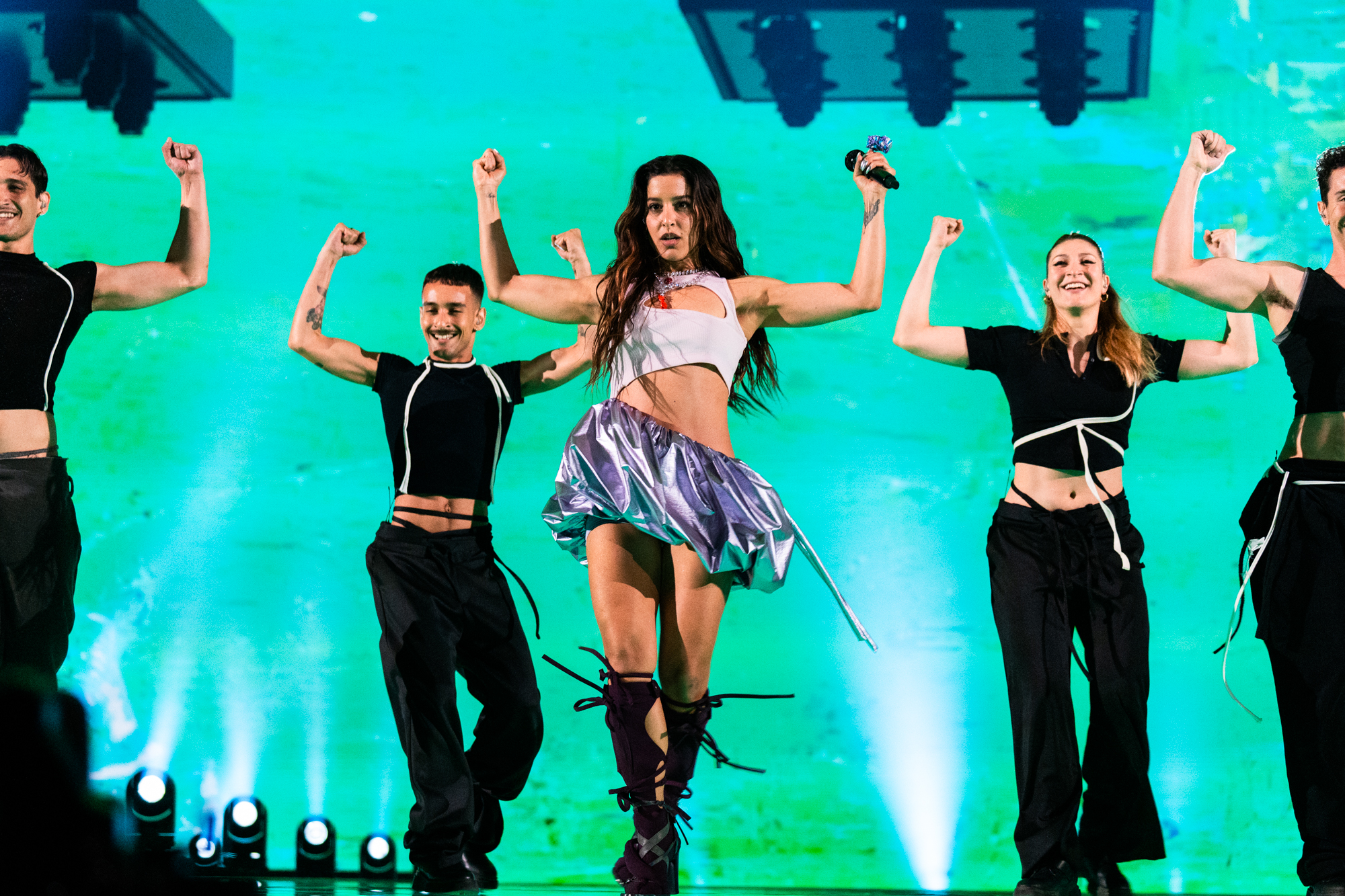 Eurovision 2024: Φωτογραφίες από την πρώτη πρόβα της ελληνικής αποστολής με τη Μαρίνα Σάττι στη σκηνή του Malmö Arena