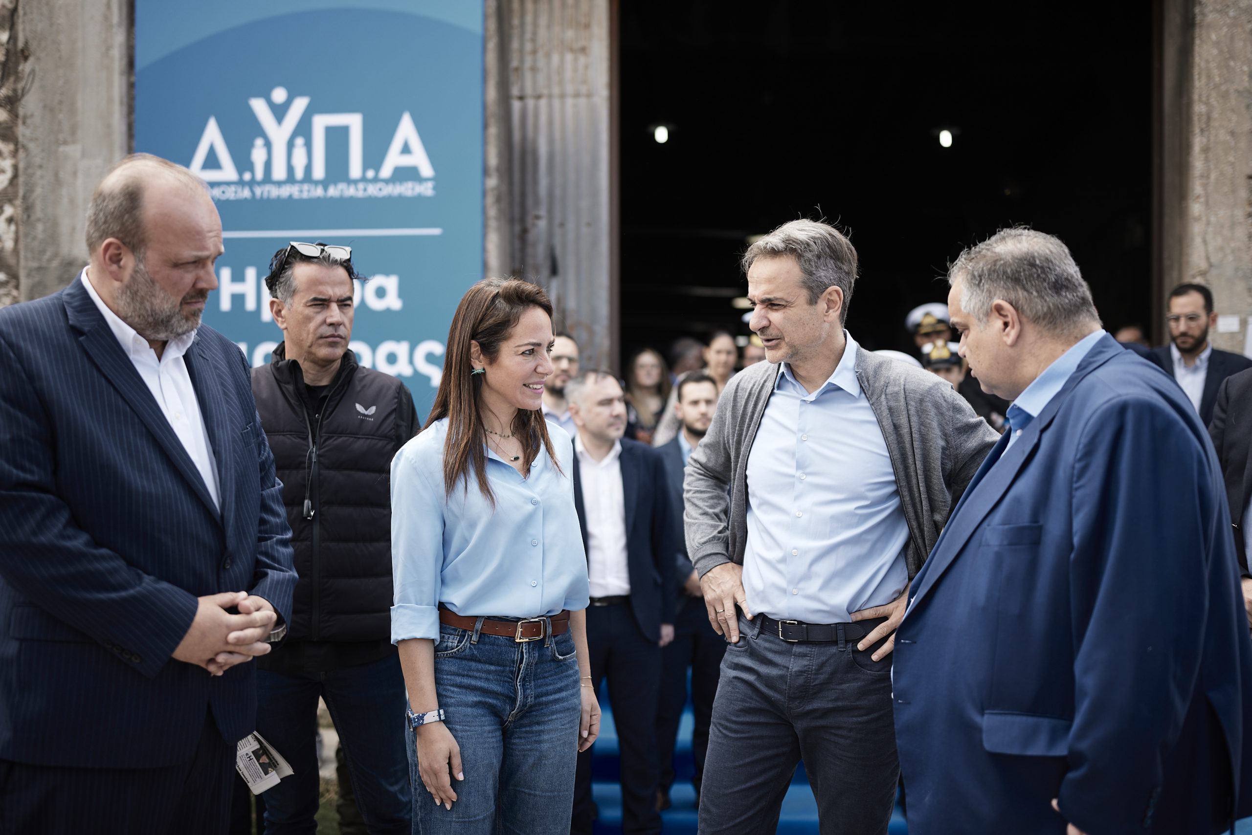 Ο Κυριάκος Μητσοτάκης στις Ημέρες Καριέρας της ΔΥΠΑ στον Πειραιά