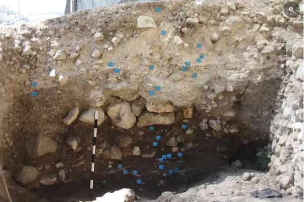 5 Δείγματα σήμανσης στην "Περιοχή Ε" της αρχαίας Ιερουσαλήμ.