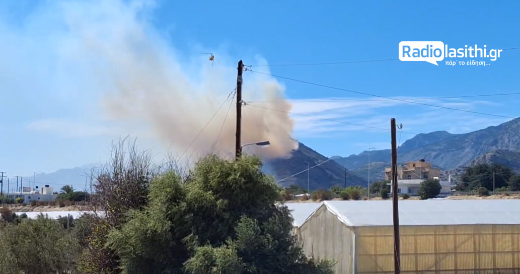 Φωτιά στην Ιεράπετρα: Μάχη με διάσπαρτες εστίες δυτικά του οικισμού Κουτσουρά – Ενισχύθηκαν οι δυνάμεις της Πυροσβεστικής