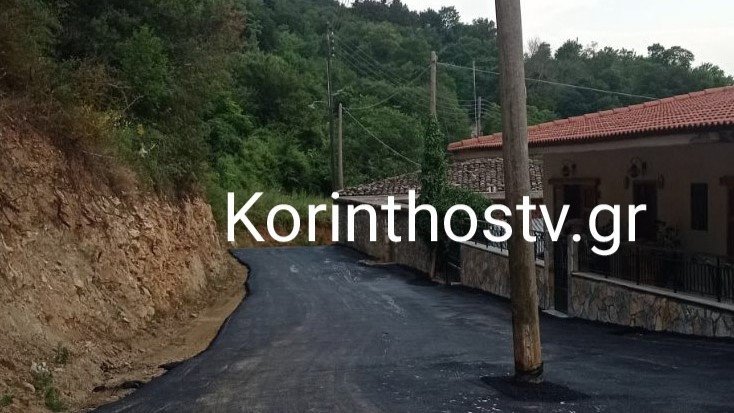Κορινθία: Έφτιαξαν τον δρόμο και άφησαν στη μέση μία… κολώνα