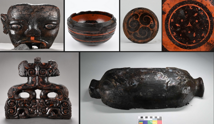 Many other artifacts have been found in the ancient Wuwangdun complex.  Photography by Huainan Government