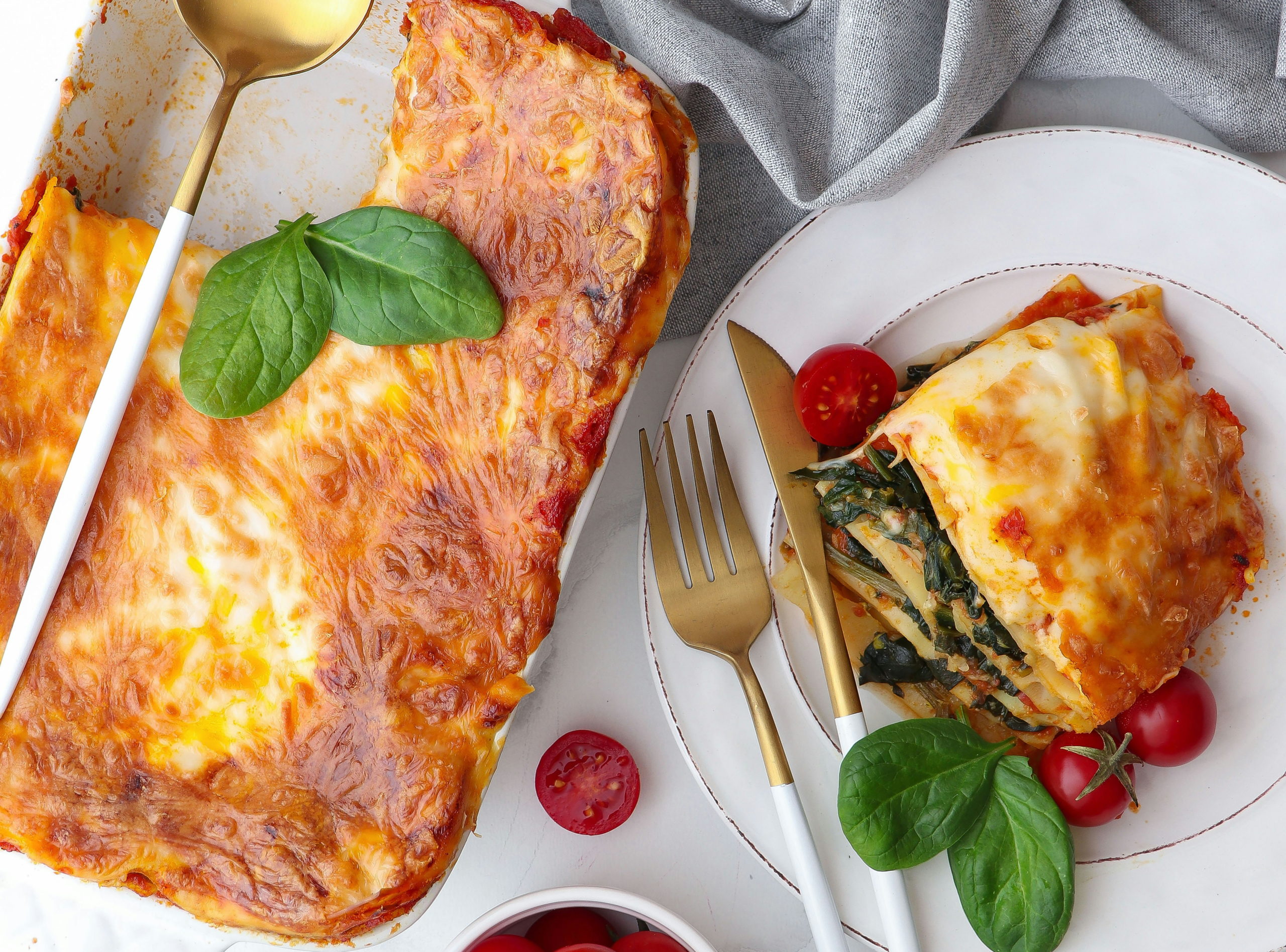 Συνταγή για λαζάνια με κολοκυθάκια και σπανάκι: Ένα απολαυστικό πιάτο χωρίς κρέας