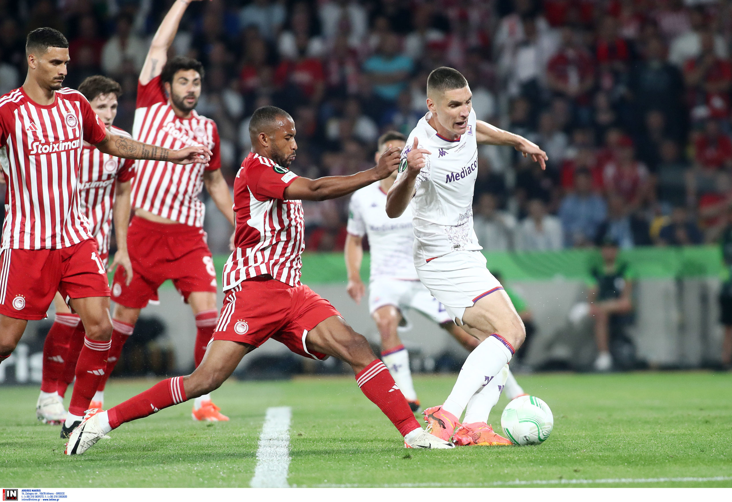 Η «χρυσή» κεφαλιά του Ελ Κααμπί που έδωσε το Europa Conference League στον Ολυμπιακό – ΒΙΝΤΕΟ