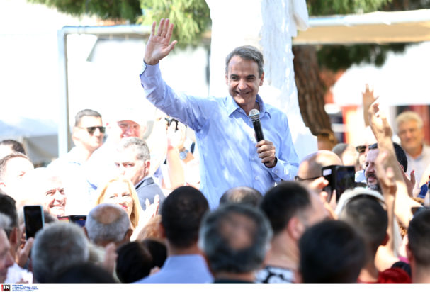 Στην Παιανία ο Κυριάκος Μητσοτάκης