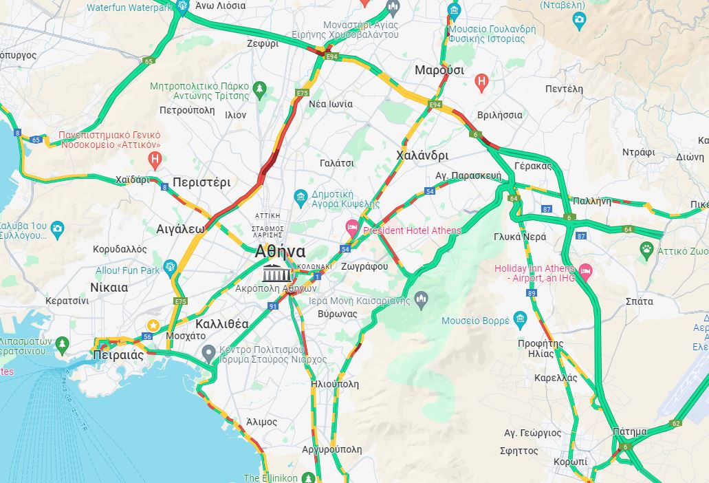 Κίνηση: Καθυστερήσεις στην Αττική Οδό – Δείτε LIVE πού αλλού υπάρχουν προβλήματα